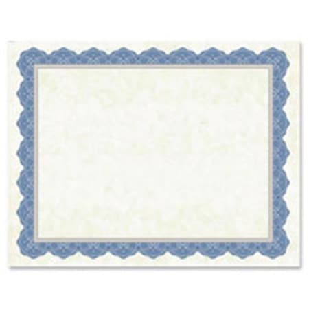 Geographics Geographics GEO47849 Drama Blue Border Blank Certificates; 15 Per Pack GEO47849